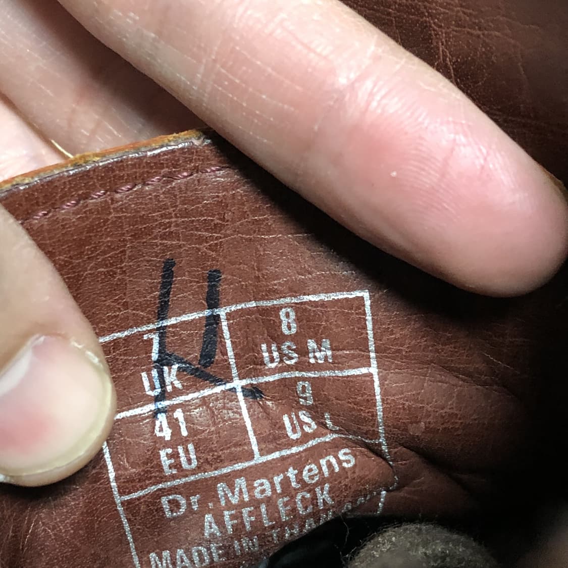 (260) 닥터마틴 Dr.martens 7홀 애플랙 브라운 윙팁 부츠 상품이미지5