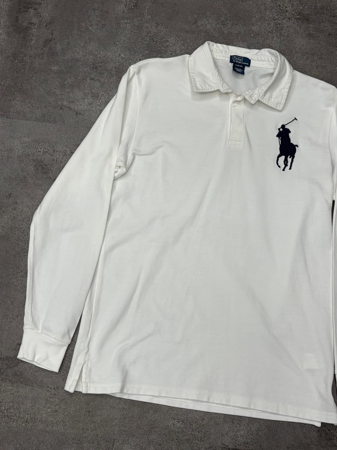 폴로 랄프로렌 빅포니 화이트 럭비 셔츠 긴팔 상품이미지4