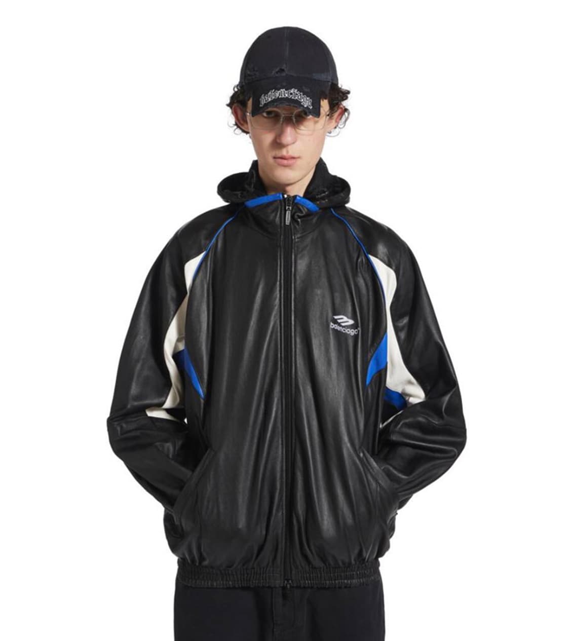 발렌시아가 레더 트랙 자켓 상품이미지1