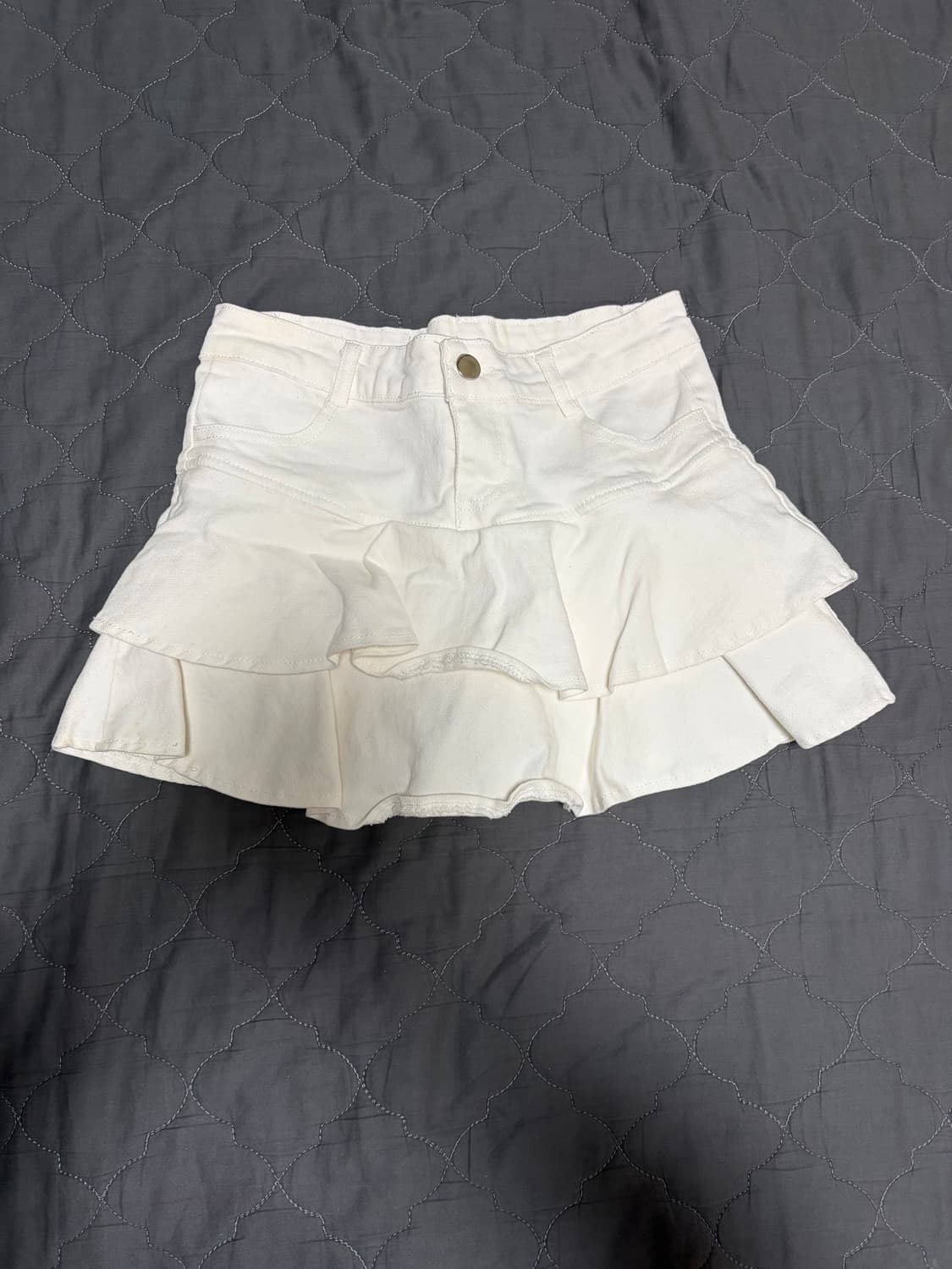 빈티지 화이트 캉캉 미니스커트 상품이미지1