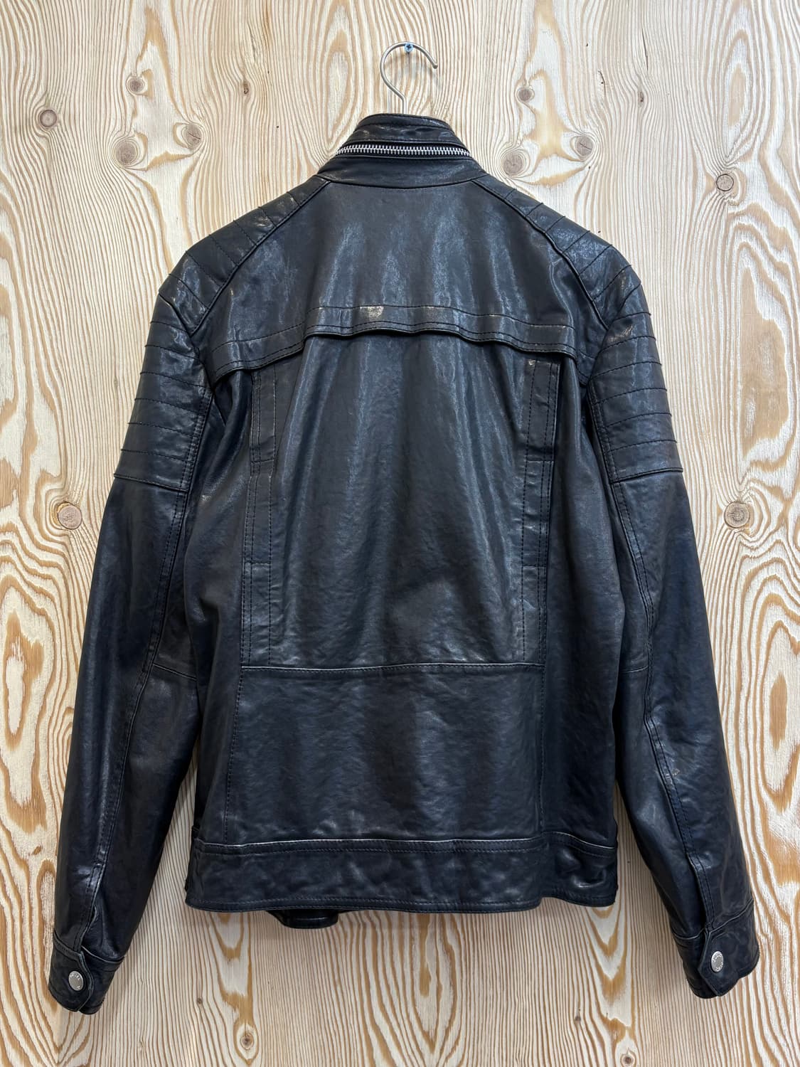 00s 게스 램스킨 라이더 자켓 상품이미지3