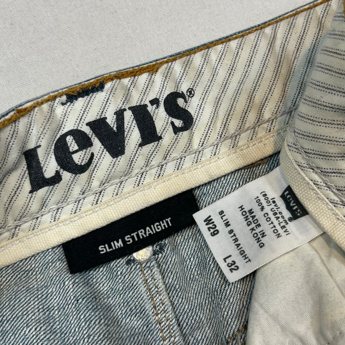 30inch) 리바이스 701 슬림 스트레이트 데님 청바지 상품이미지9