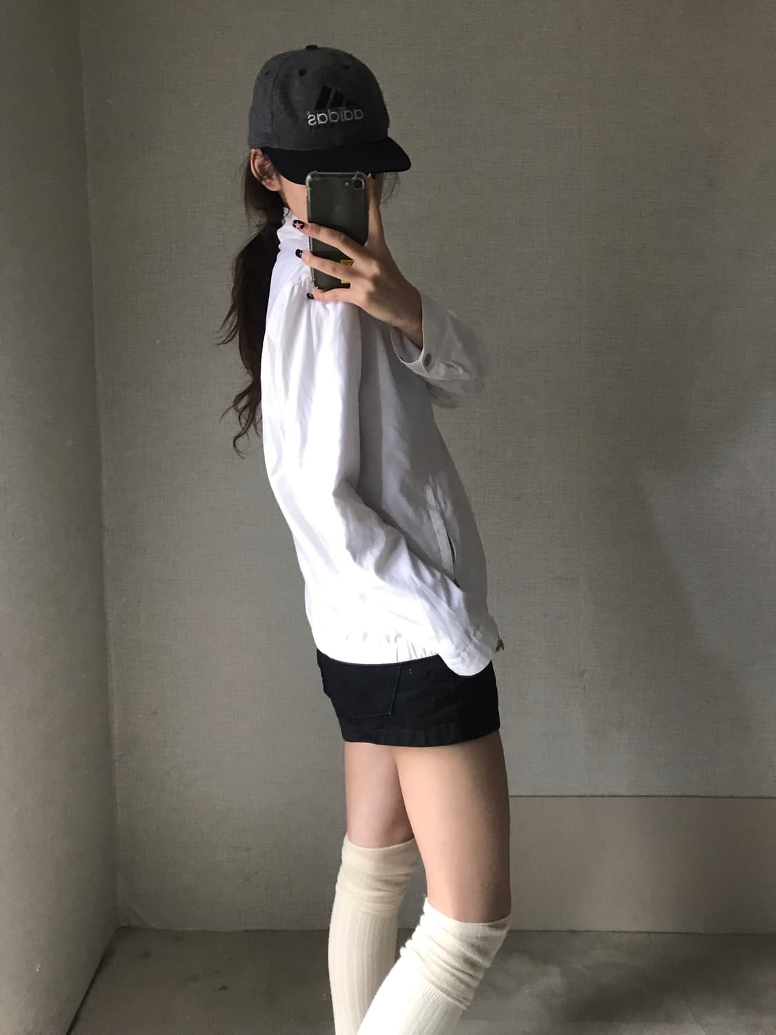 폴로 화이트 블루종 바람막이 상품이미지2