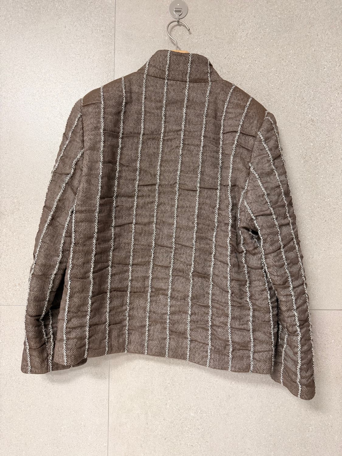 일본 디자이너 누빔 자켓 일본제 스트라이프 간절기 상품이미지4