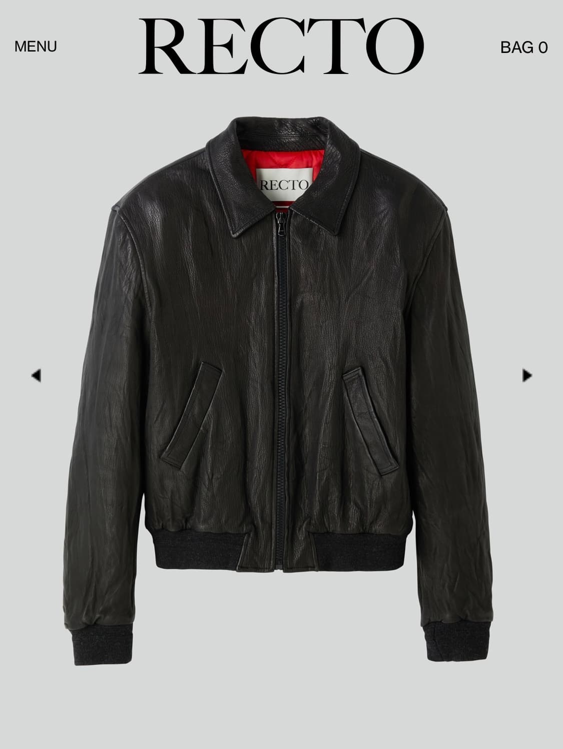 [S]렉토 벤 크링클 레더 자켓 상품이미지1