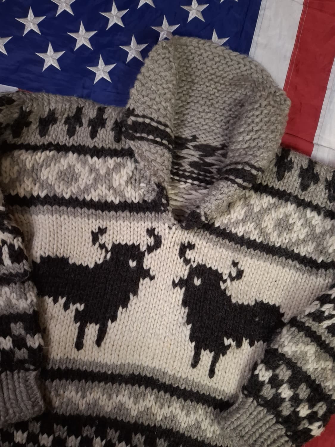 특A급 빈티지 코위찬 TYPE 헤비울 디어 풀오버 니트 상품이미지3