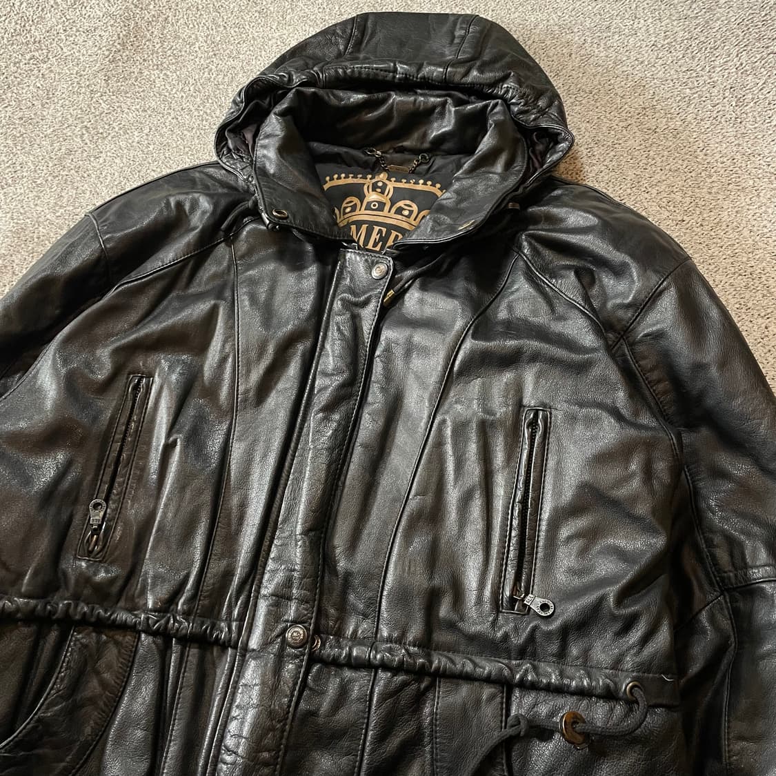 올아메리칸 레더 사파리 다운자켓 상품이미지3