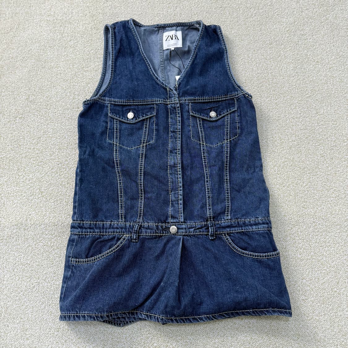 [S] 자라 여성 데님 점프수트 원피스 0106T1 상품이미지1