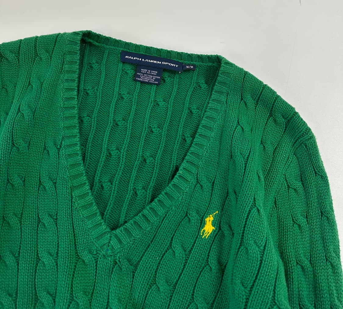 폴로 랄프로렌 브이넥 케이블니트  상품이미지3