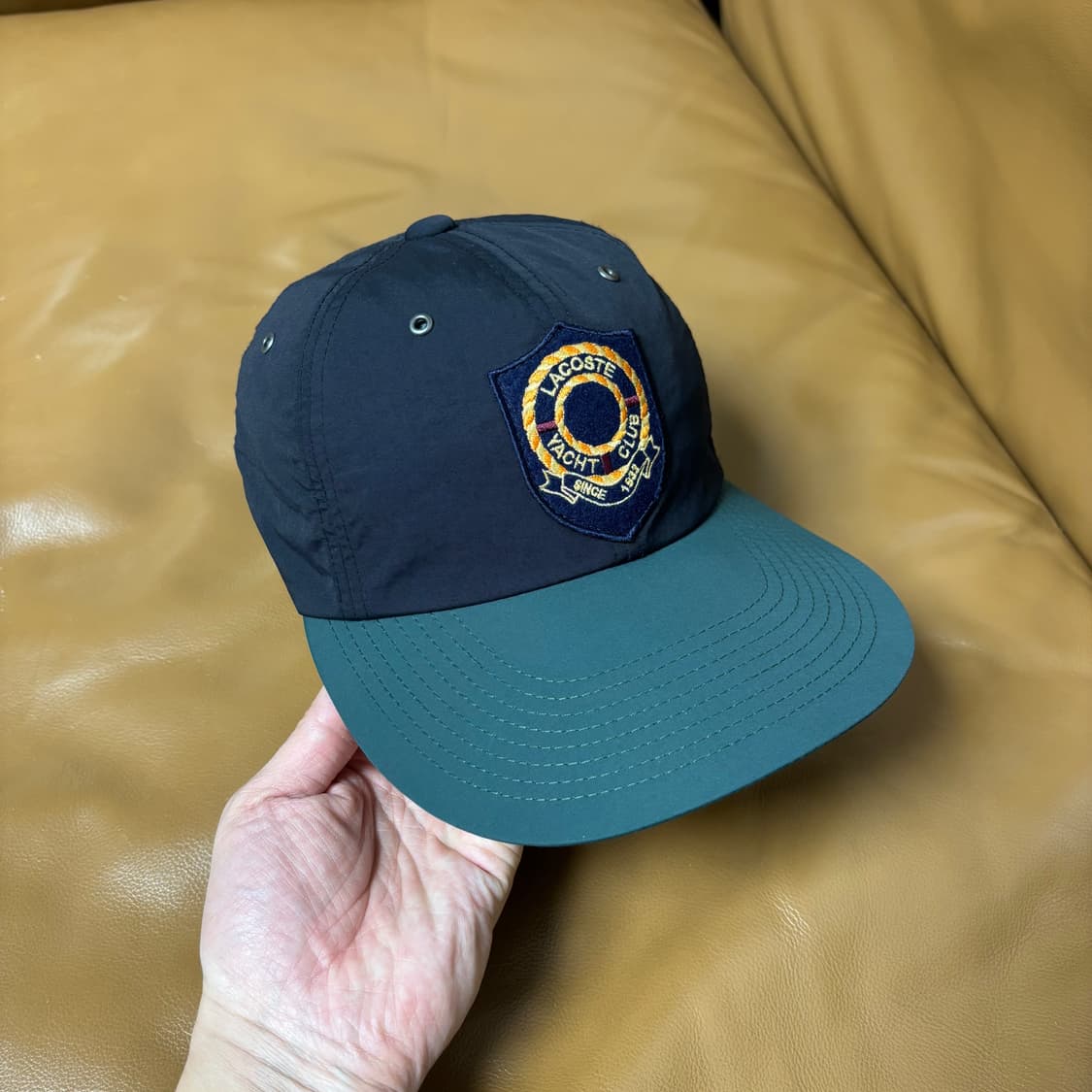 Beams Lacoste 빔스 빔즈 라코스테 6패널 볼캡 모자 요트 클럽 상품이미지2
