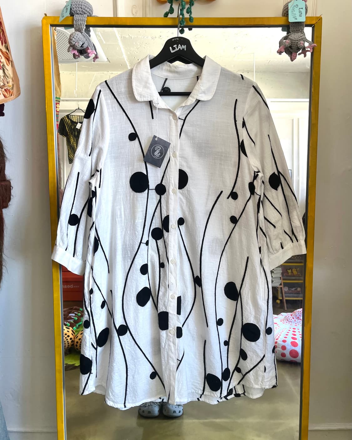 Jpn Vintage Stitch Pattern Long Shirt JK 상품이미지5
