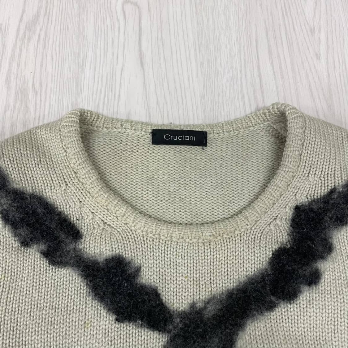 크루치아니 퍼 솔기 니트 상품이미지3