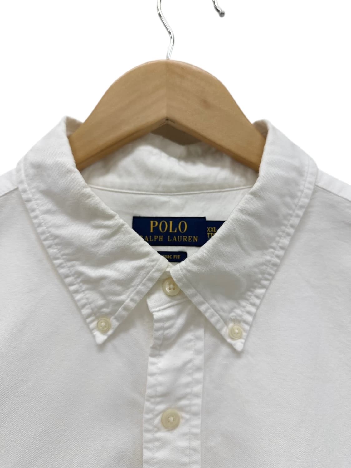 폴로 옥스포드 셔츠 화이트 (2XL) 상품이미지3
