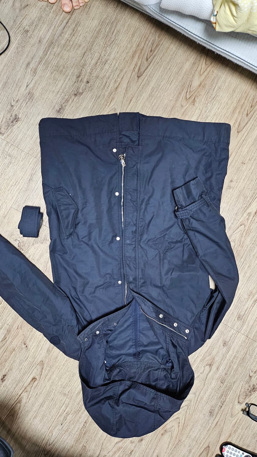 몽클레어 여성 트렌치 코트 네이비 3호 상품이미지1