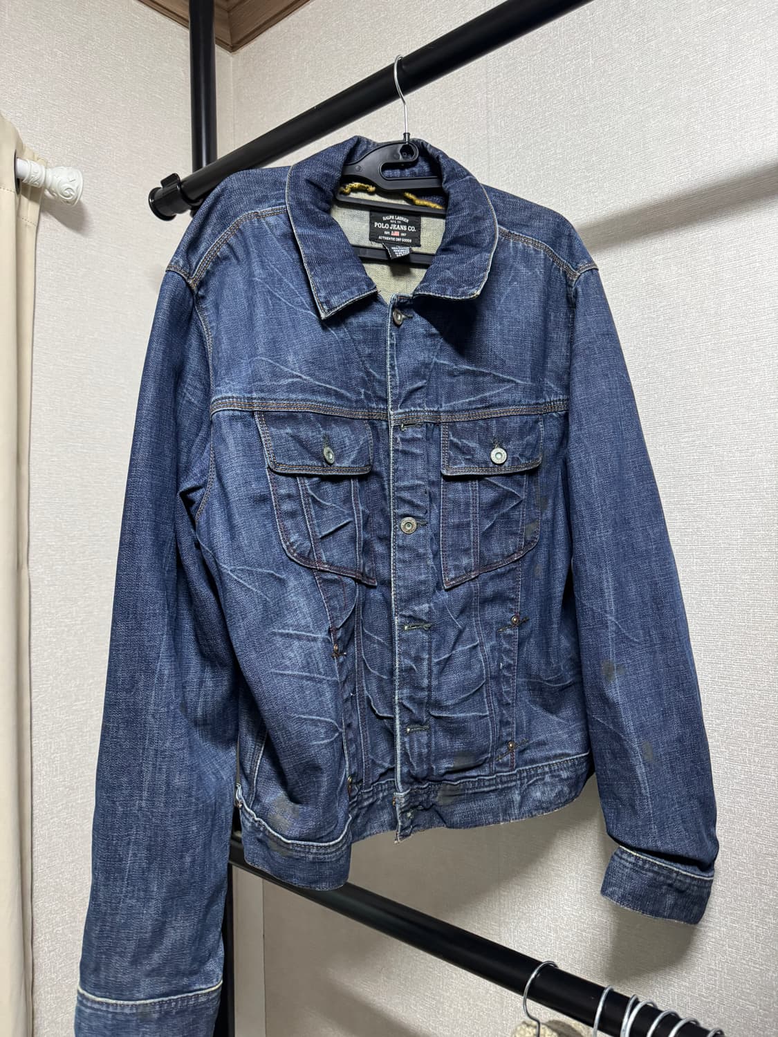 폴로 진스 랄프로렌 빈티지 No.67 패치 2세대 타입 데님 자켓 상품이미지1