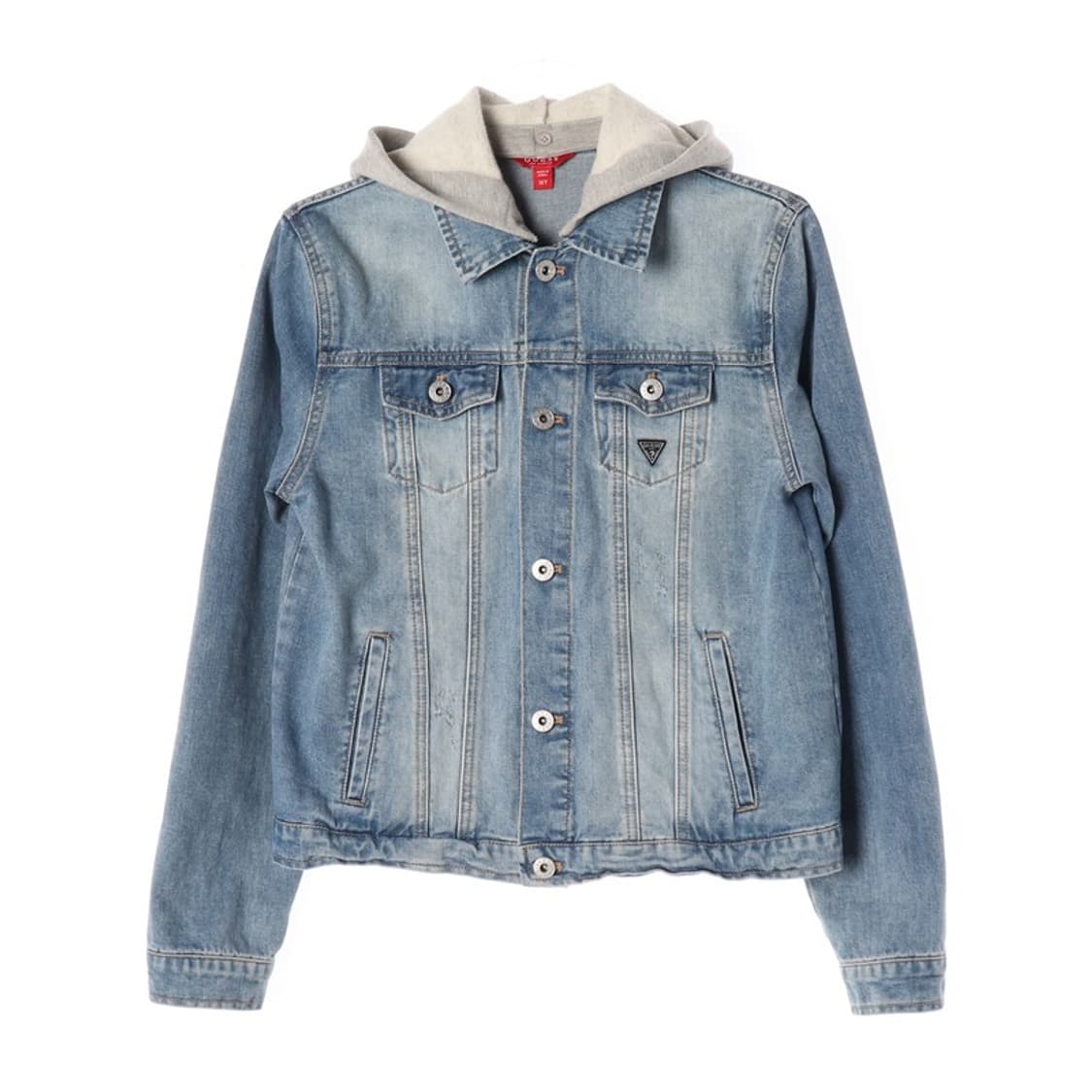 게스 후드 레이어드 데님 자켓 14Y 상품이미지1