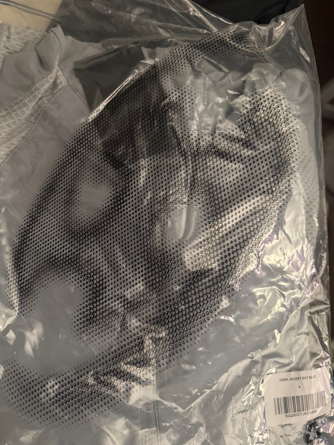 산산기어 25ss 메쉬자켓 스카이블루 사이즈 4 상품이미지1