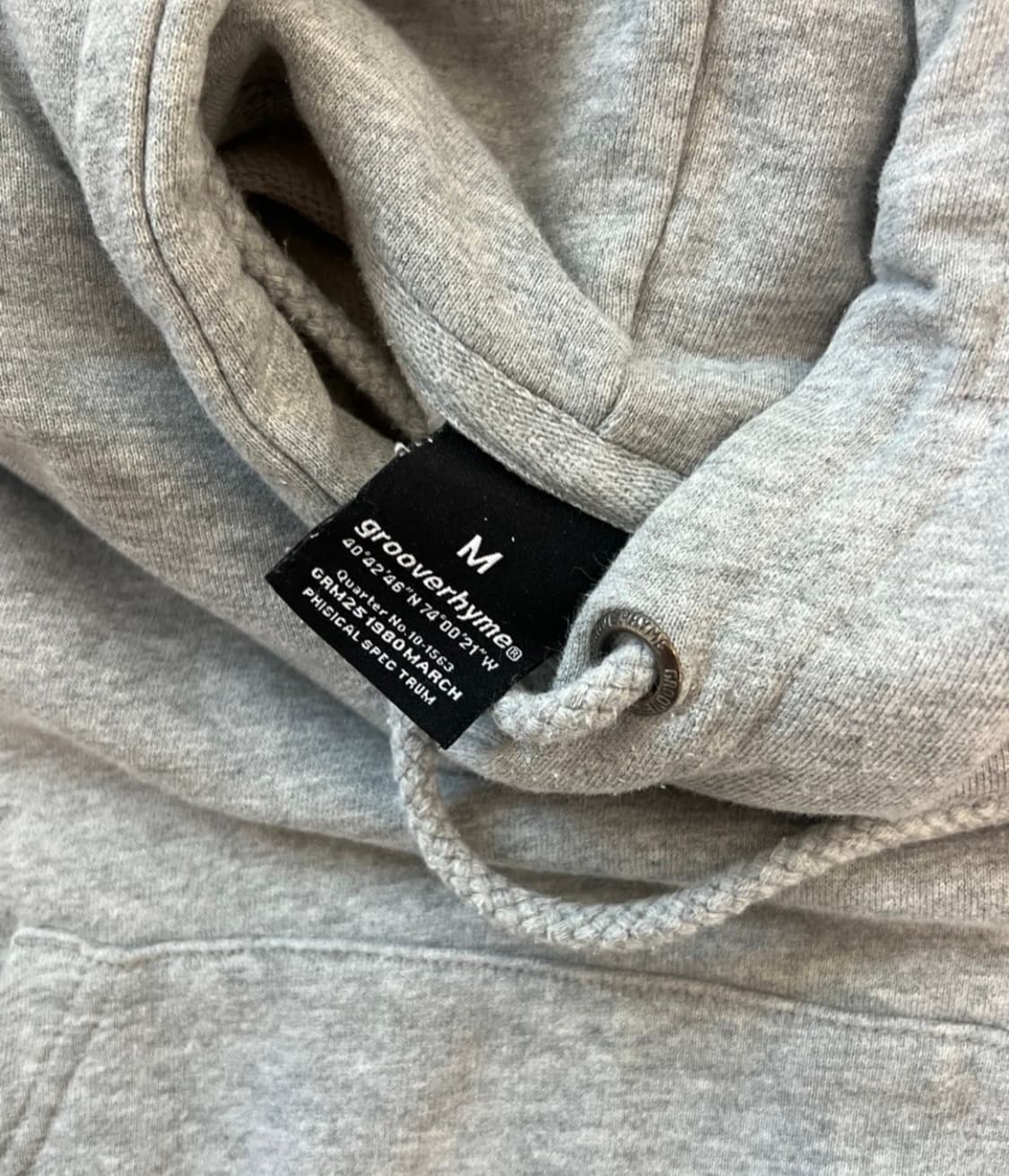 그루브라임 후드티 m 회색 상품이미지2