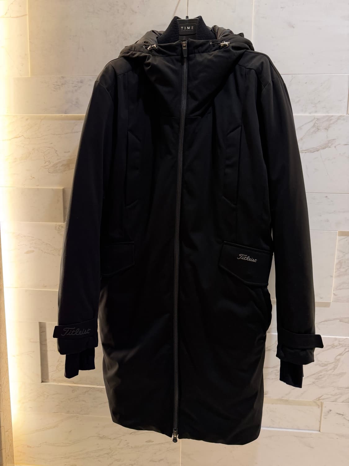[L] 타이틀리스트 남성 롱패딩 다운코트 블랙 상품이미지1