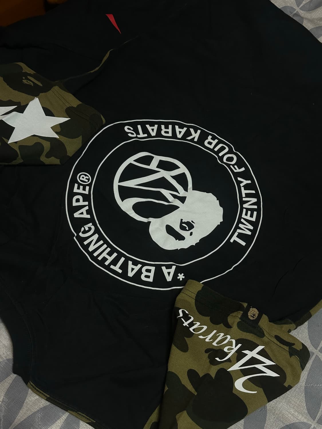 베이프 24Karats 카모 반팔 상품이미지2
