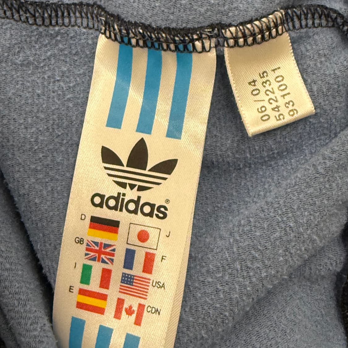 아디다스 네이비 하늘 져지 트랙탑 110 상품이미지6