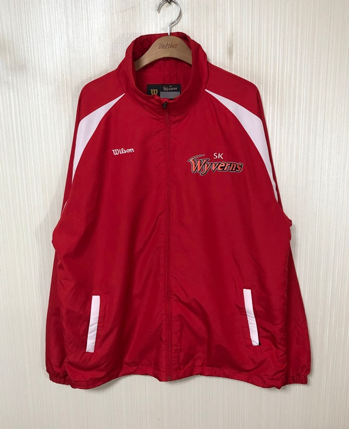 KBO 윌슨 SK와이번스 선수실착 빅사이즈 트레이닝우븐자켓 3XL 상품이미지1