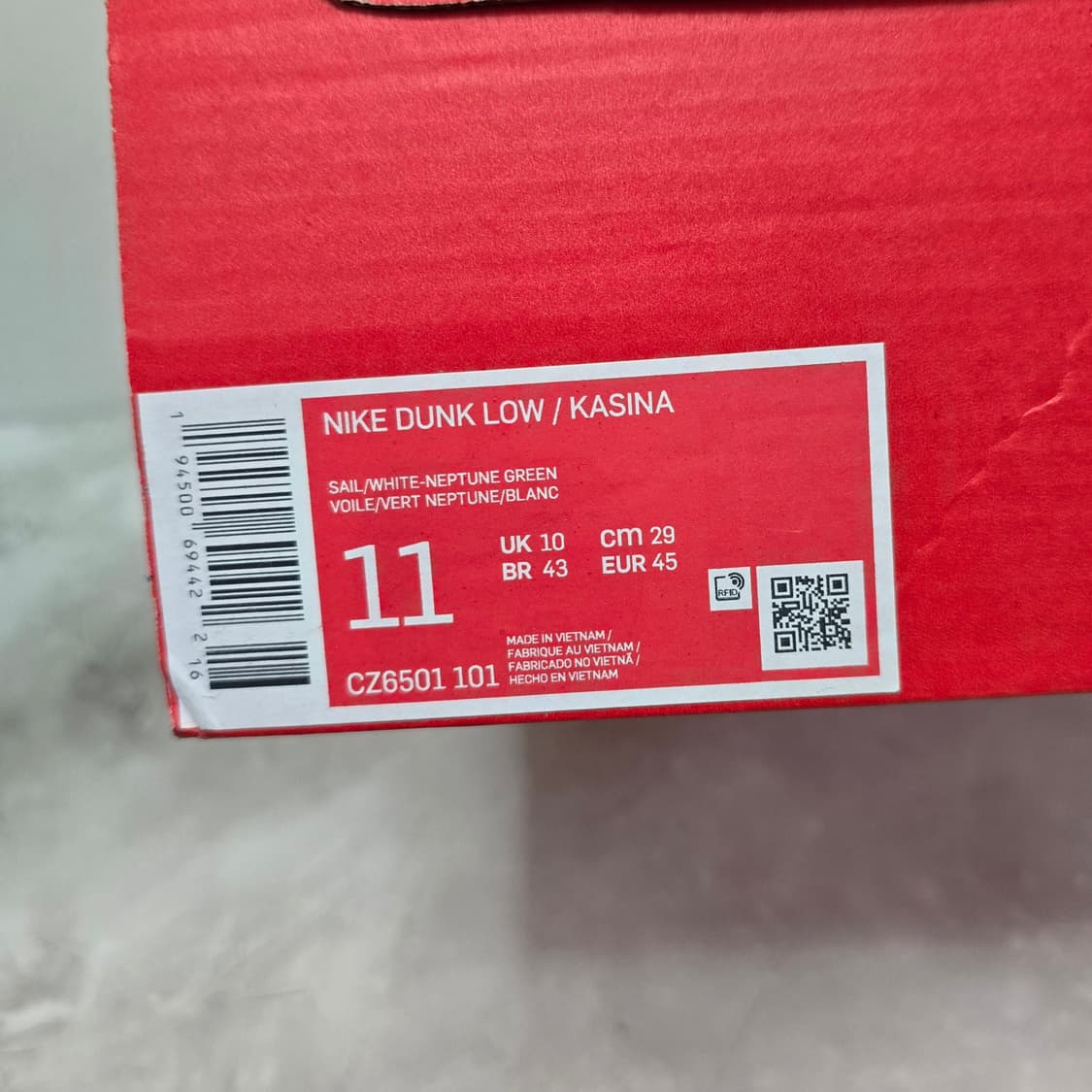 새상품 나이키 x 카시나 덩크 로드 사인 290사이즈 판매 상품이미지6