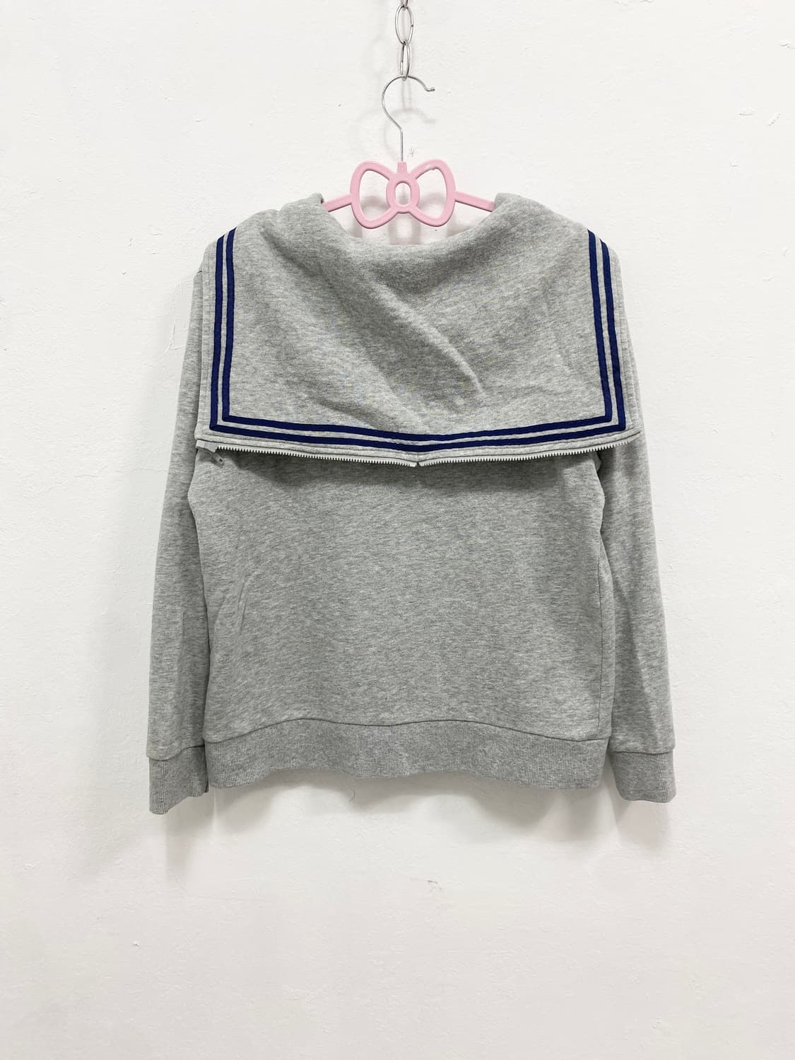 [PAPER LAPIZ] 세일러 그레이 후드집업 상품이미지4