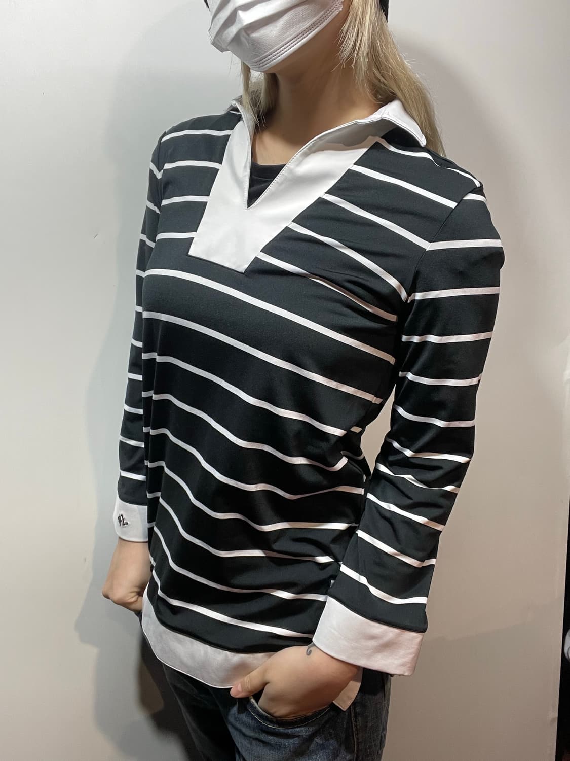 폴로골프 스트라이프 티셔츠 상품이미지1