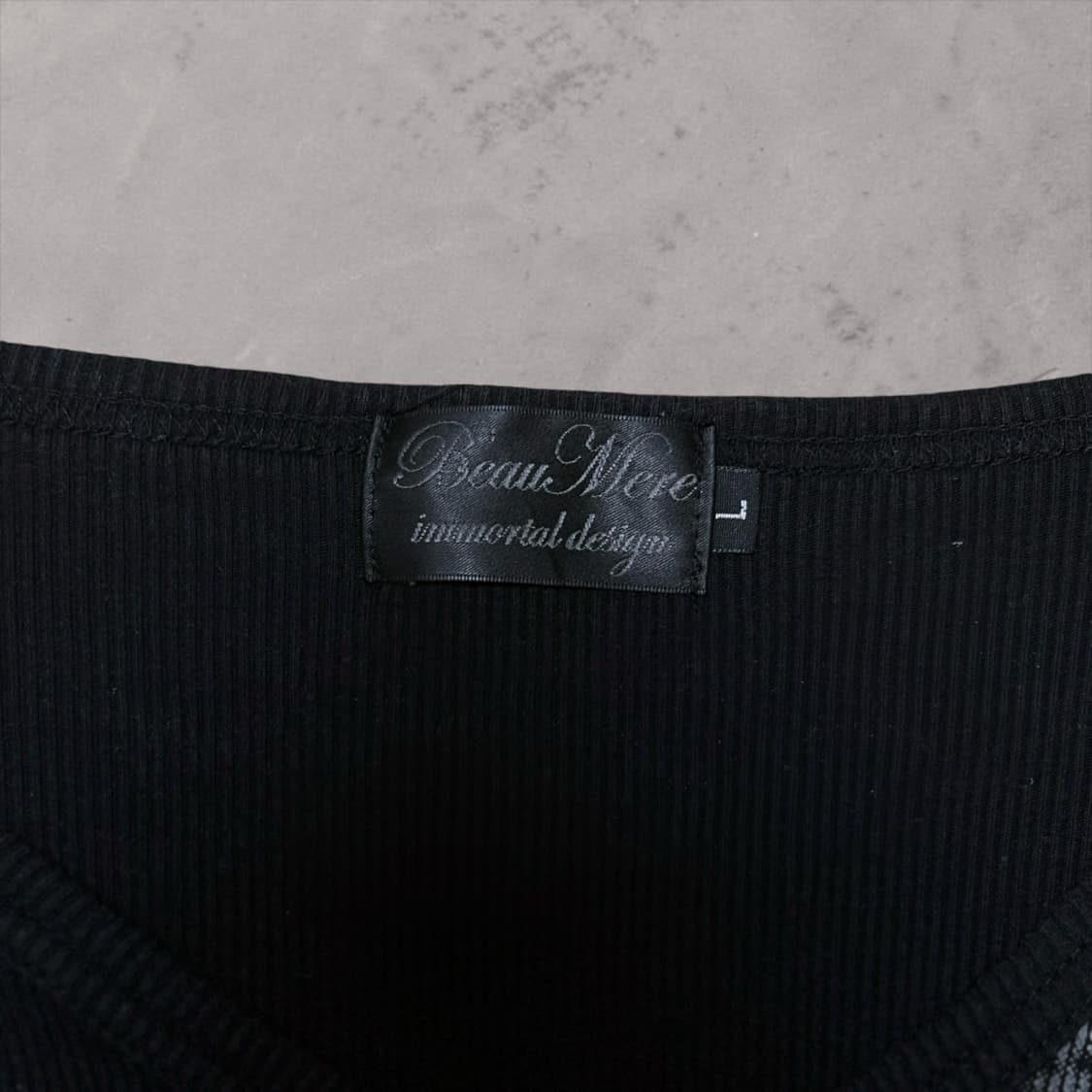 00s Y2K Style Black Long Sleeve 상품이미지3