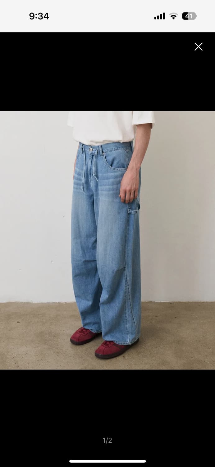 노운 이지 데님 팬츠 상품이미지1