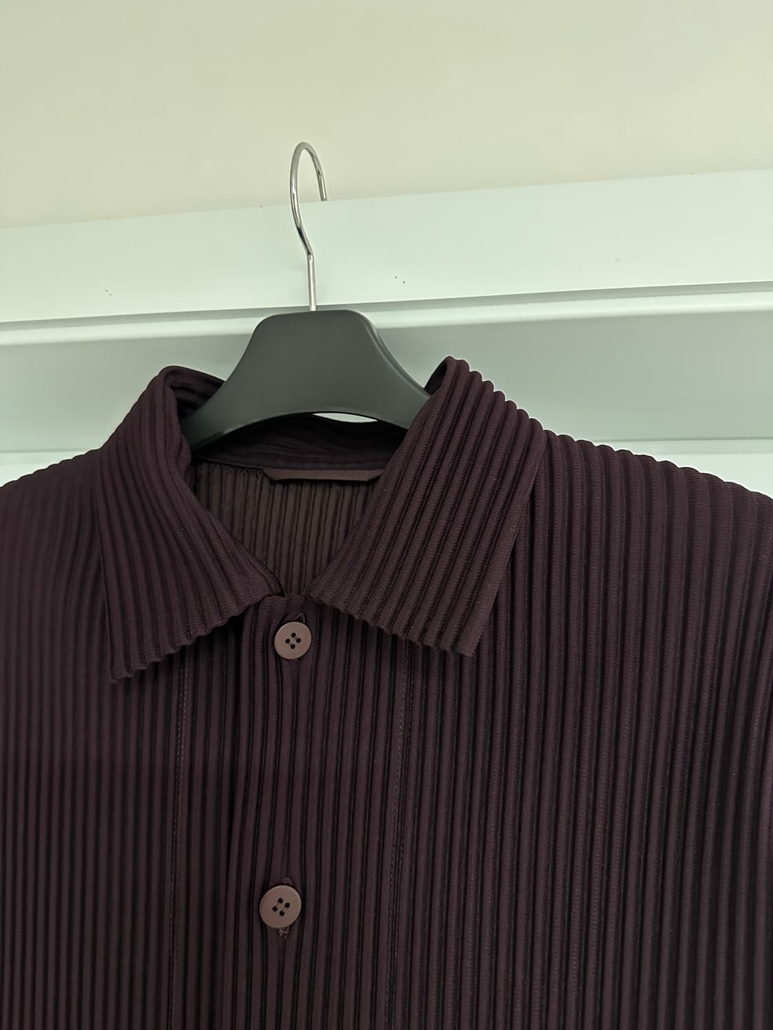 이세이미야케 옴므플리세 버건디 트러커 자켓 4 상품이미지2