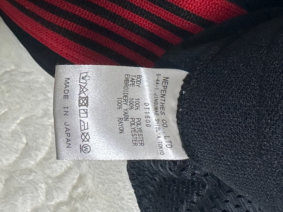 니들스 x LHP H.D. 트랙 팬츠 폴리 스무스 블랙 레드 S사이즈 상품이미지9