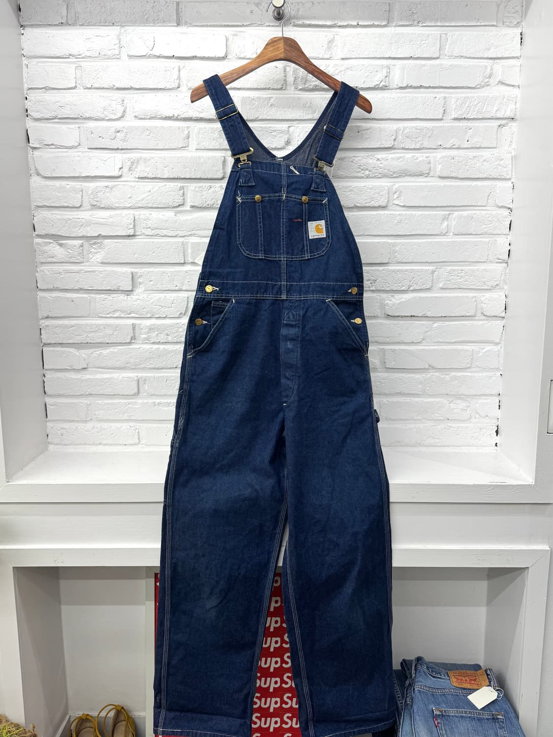 칼하트 데님 오버롤 상품이미지3