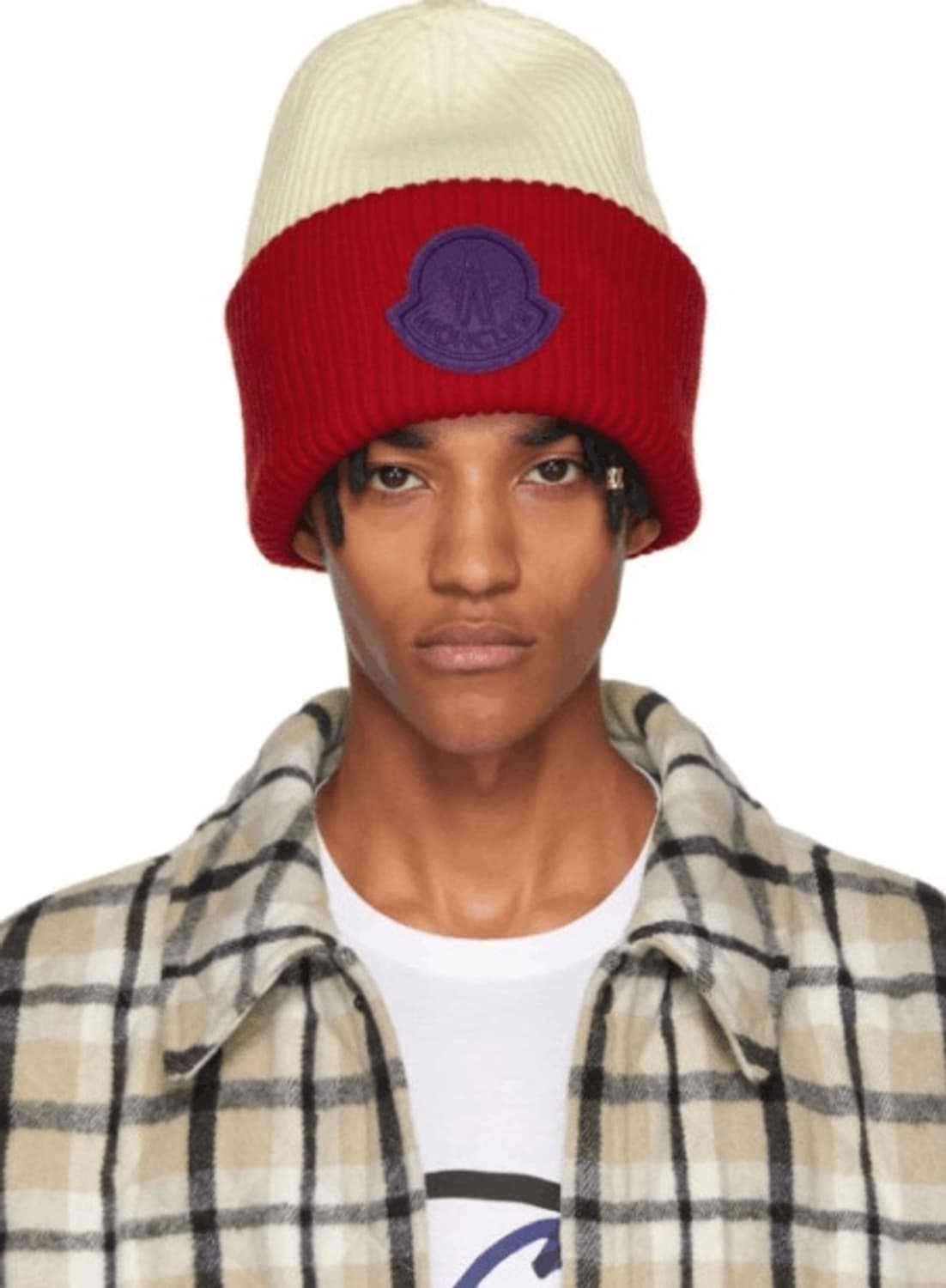 몽클레어 1952 빅로고 립드 비니 상품이미지2