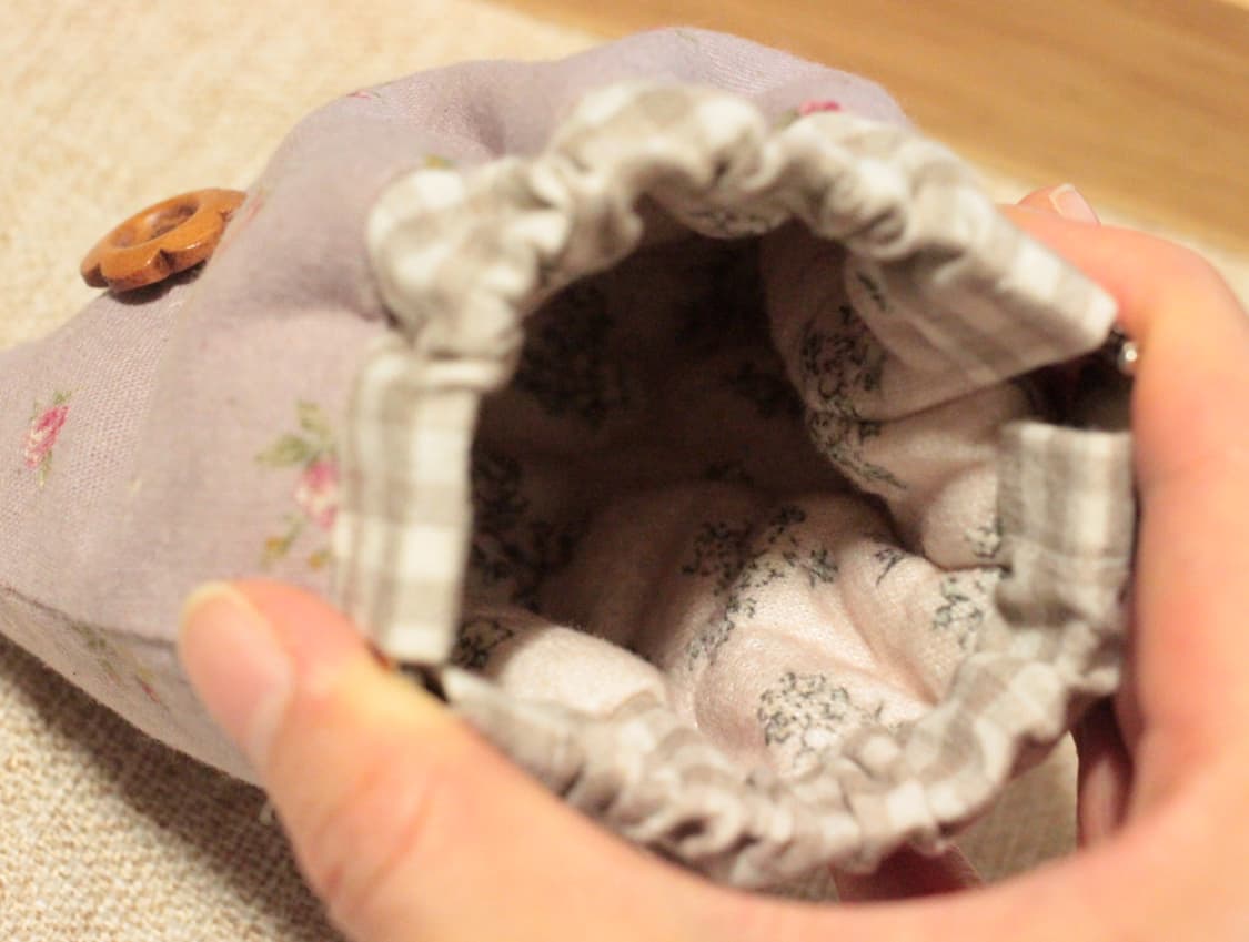 핸드메이드 톤다운 퍼플 바네 파우치 상품이미지8