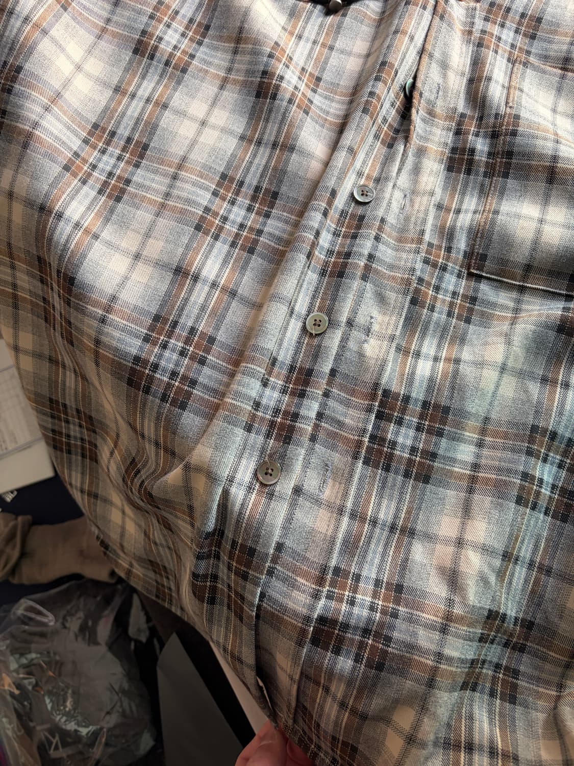 알렌느 셔츠후드 베이지 그레이 1사이즈 상품이미지2