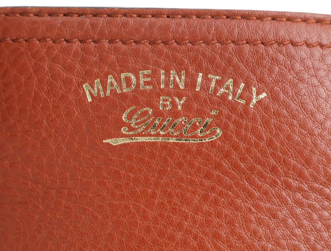 구찌 카프스킨 뱀부 쇼퍼 사첼백 토트백 크로스백 브라운 상품이미지9