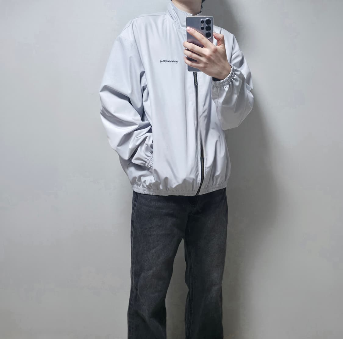 디스이즈네버댓 INTL 팀 자켓 라이트그레이 (L) 상품이미지8