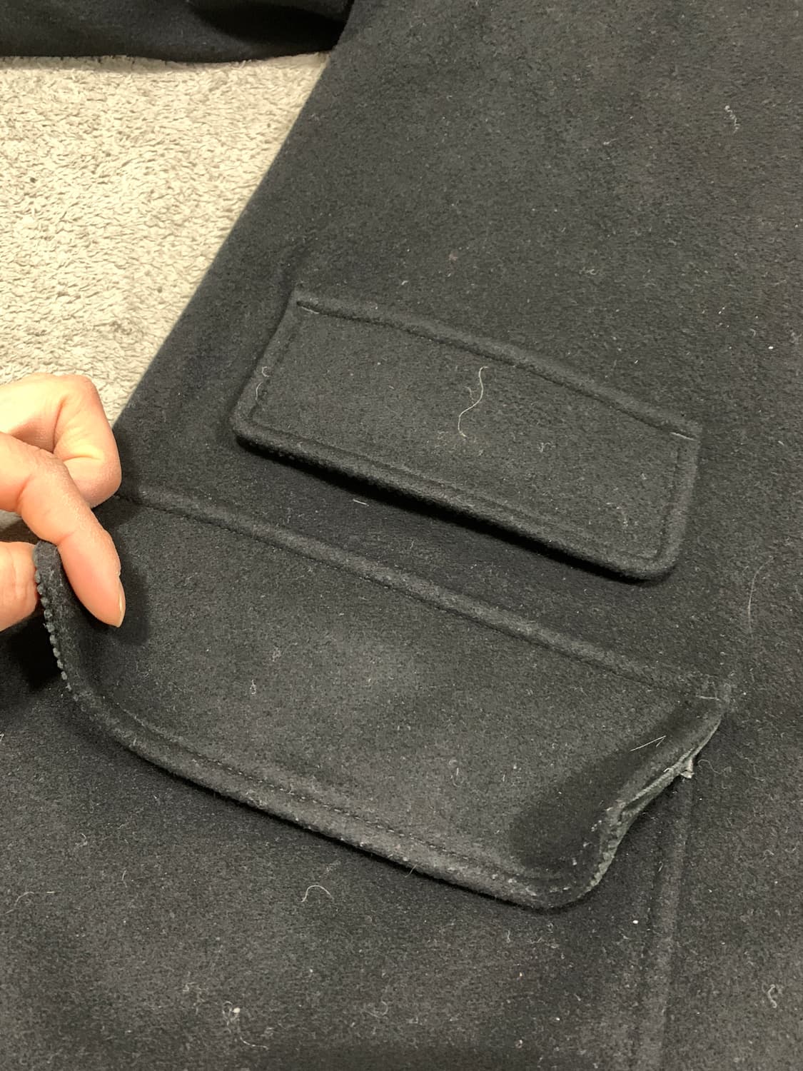 폴로 랄프로렌 울 카코트 xl 상품이미지5