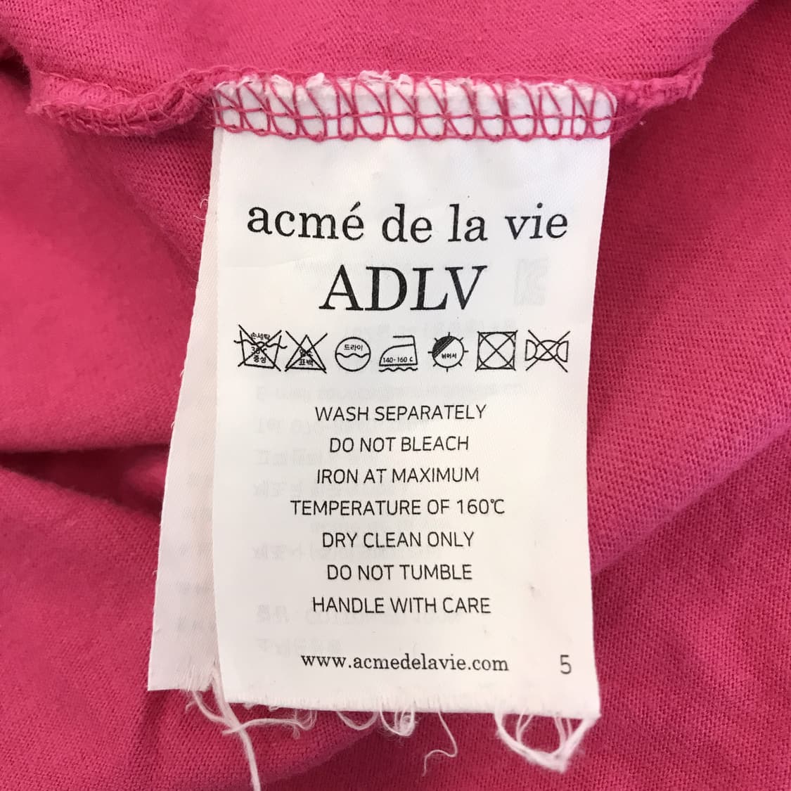 아크메드라비 ADLV 프린팅 반팔 [1사이즈] 상품이미지6