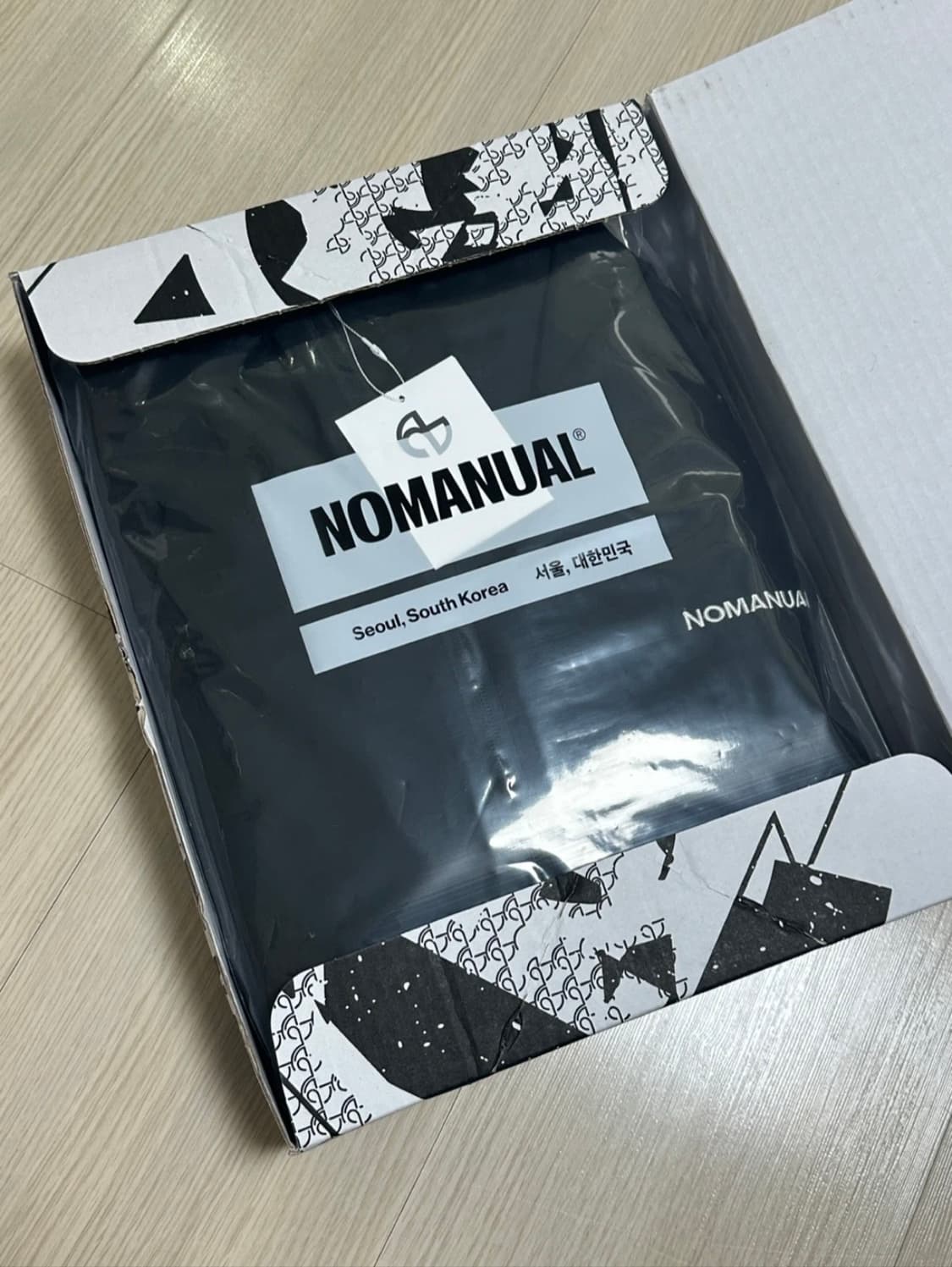 노매뉴얼 PENON 윈드쉘 바람막이 블랙 새상품 상품이미지3