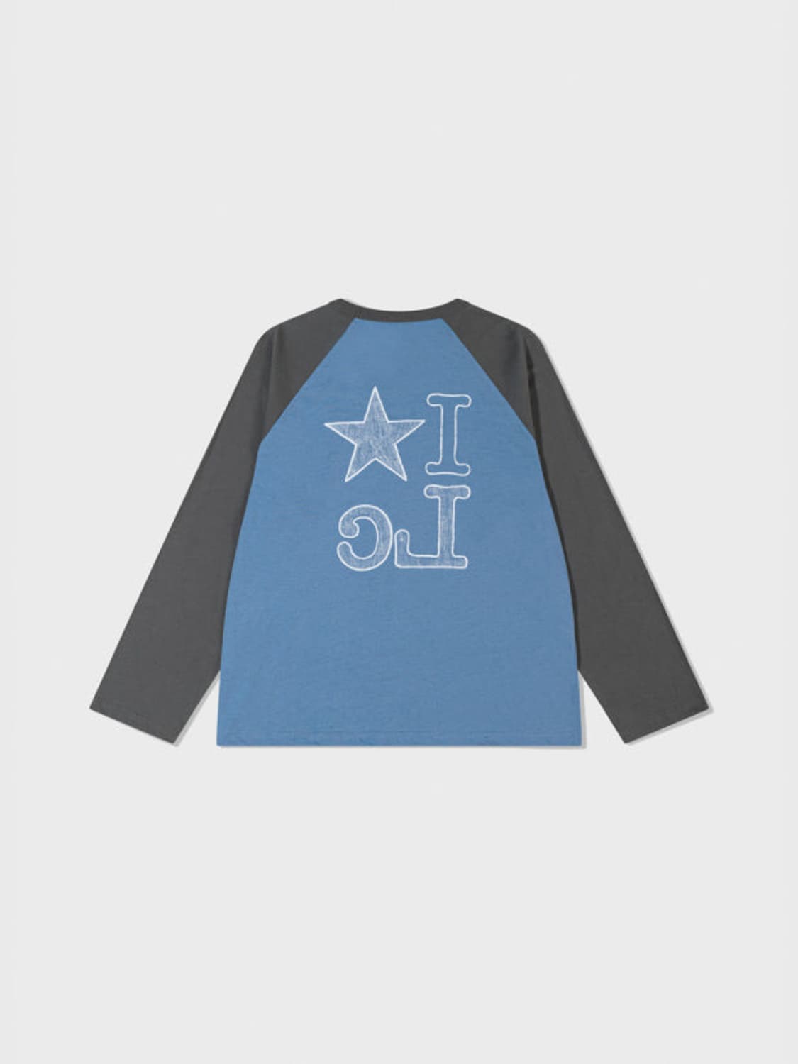 로우클래식 래글런 티셔츠 롱슬리브 블루 RAGLAN ILc T-SHIRT 상품이미지1