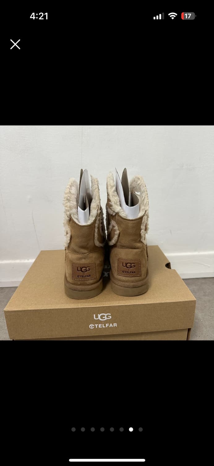 220 텔파 x 어그 부츠 미니 체스트넛 ugg telfar 상품이미지5