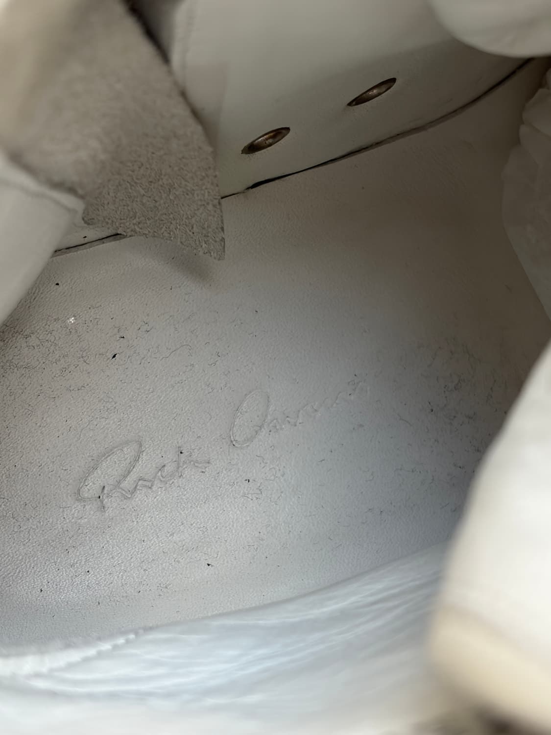 릭오웬스 12fw 라몬즈 하이 밀크 릭컨 다크쉐도우x  RICK OWEN 상품이미지9