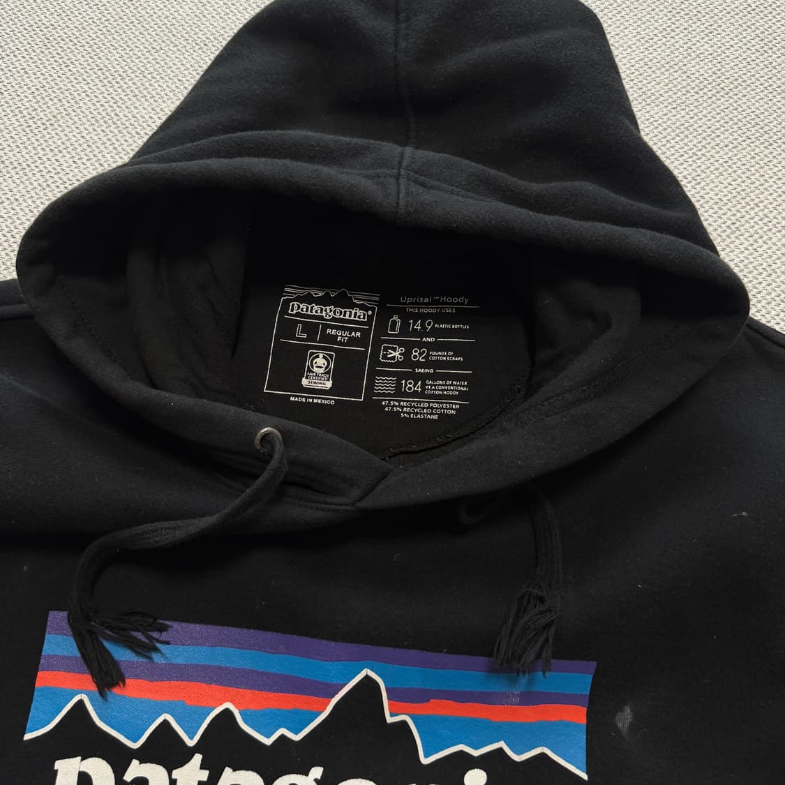 파타고니아 빅로고 후드티 상품이미지2