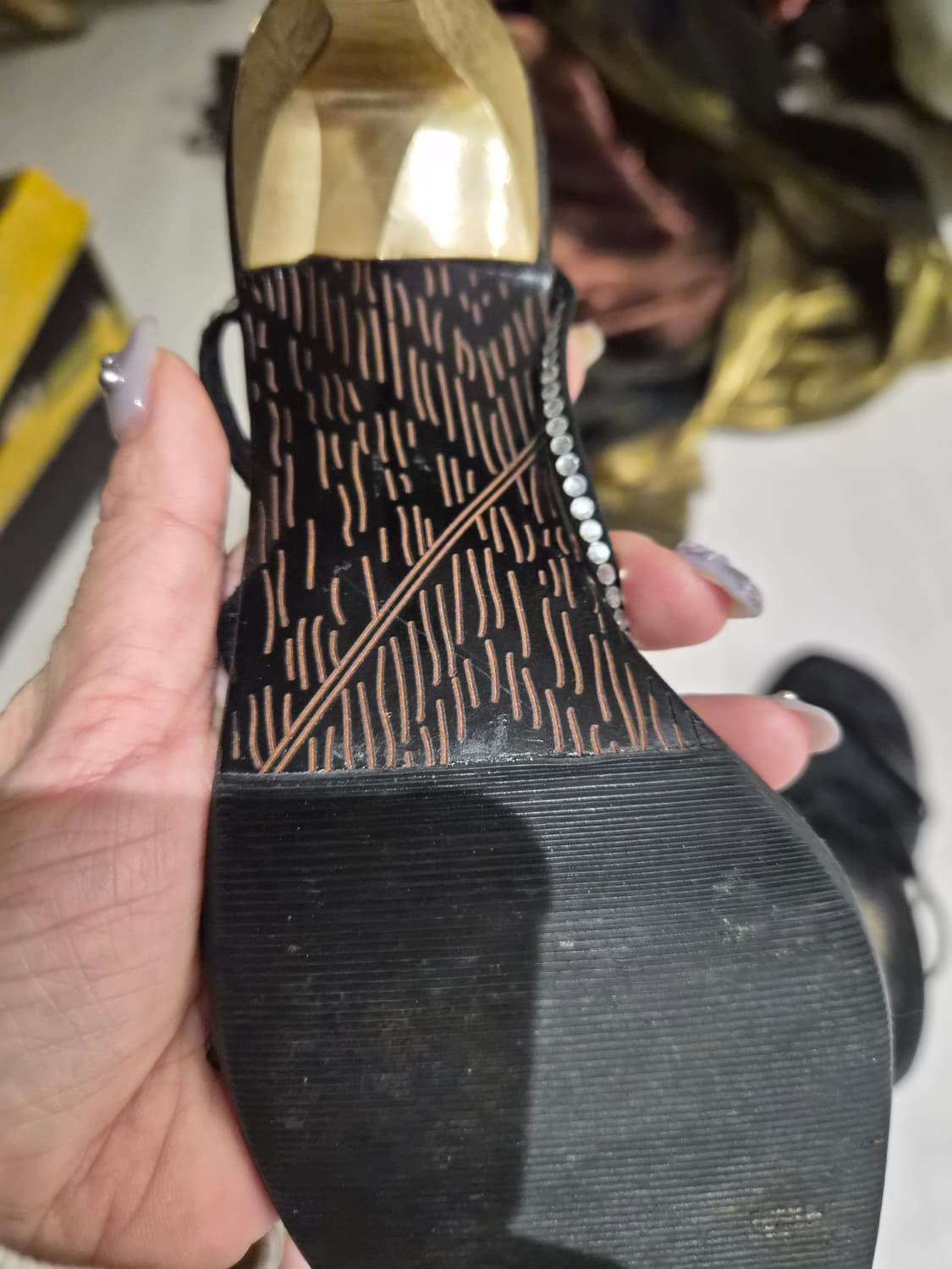 Gianfranco Ferre  큐빅스트랩 힐 샌들 상품이미지6