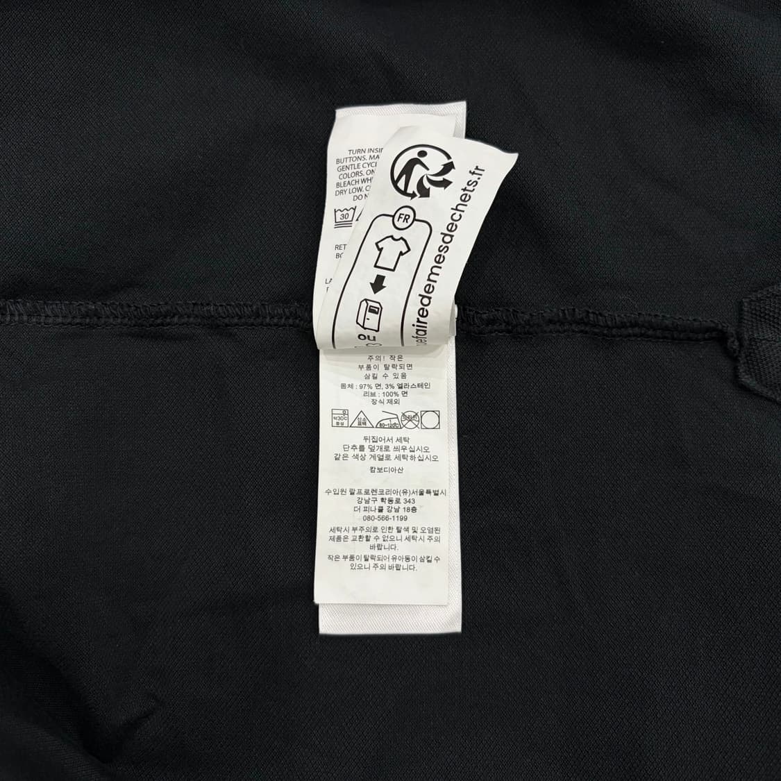 폴로 랄프로렌 신형 QR 블랙 반팔 카라 티서츠 L 상품이미지5