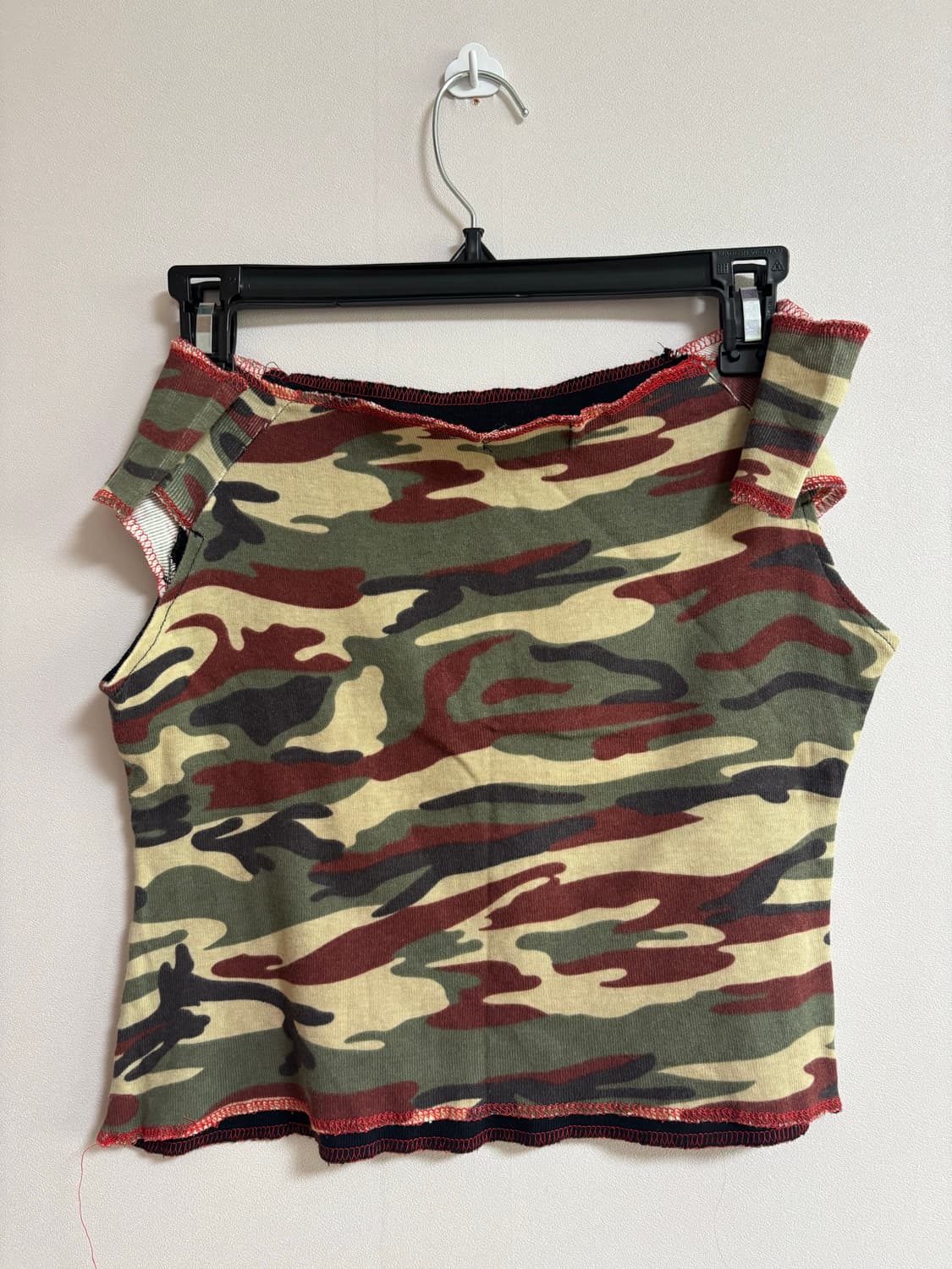 빈티지) y2k 그런지 카모 쓰리웨이 반팔티셔츠  상품이미지2