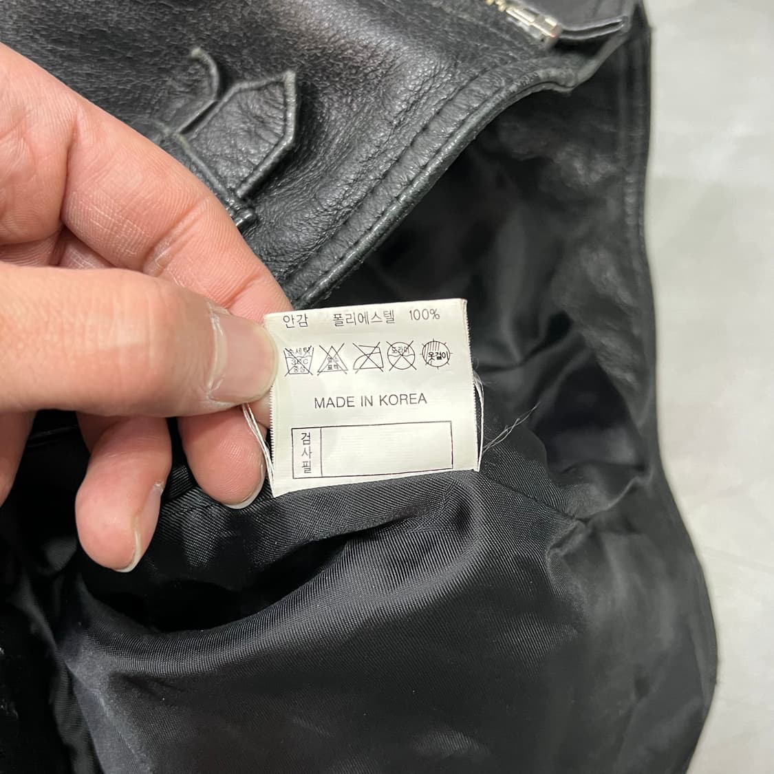  빈티지 양가죽 라이더 자켓 y15628 상품이미지7